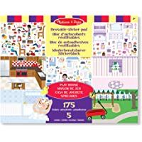 Melissa &amp- Doug - Casa de juguete- bloc de autoadhesivos reutilizables (14197)